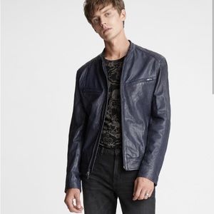 John Varvatos leather moto jacket small